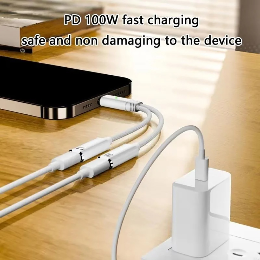 USB C Splitter 2 in 1 Headphon - Earphone Splitter Jack 리뷰 및 가격