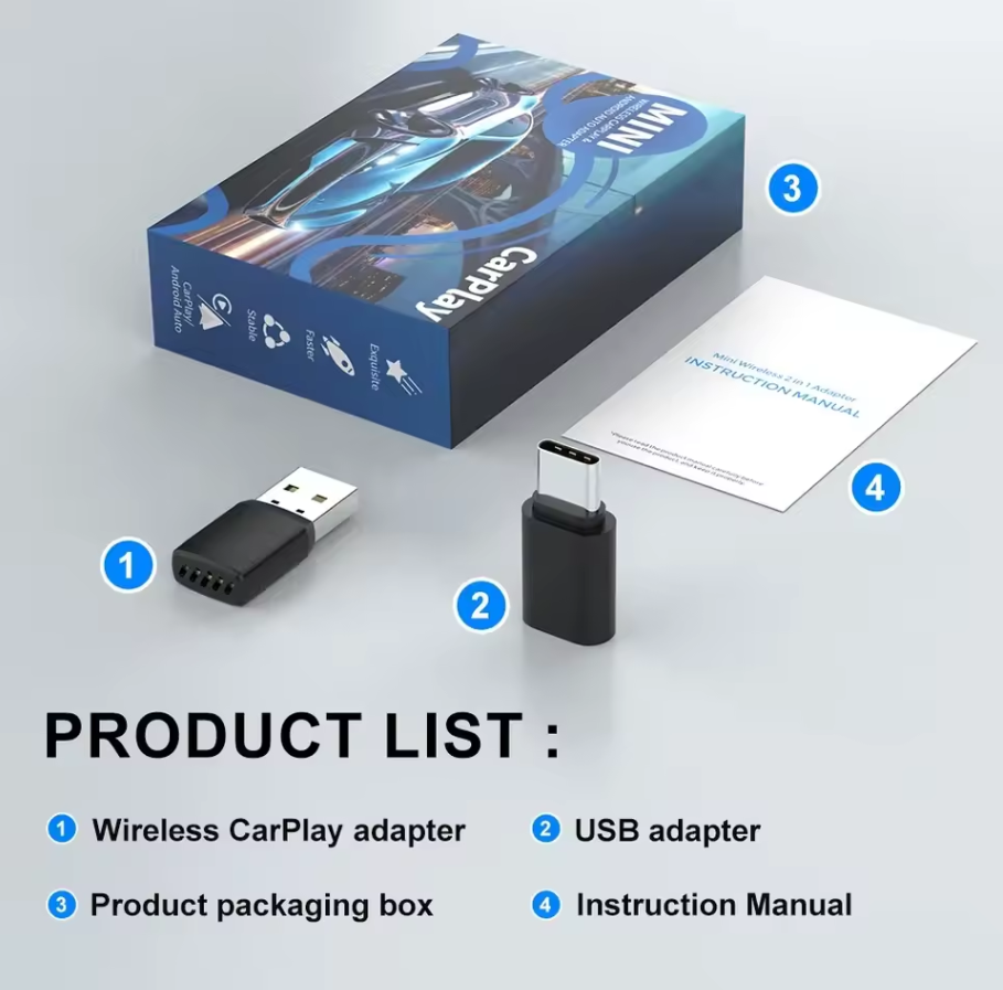 Smart Wireless CarPlay Android - Bluetooth Adapter Receiver 리뷰 및 가격