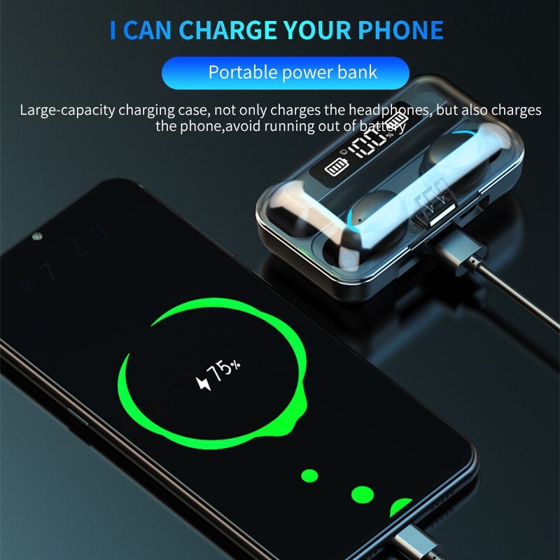 F9 Wireless Headphone TWS Blue - Wireless Earbuds Tws 리뷰 및 가격