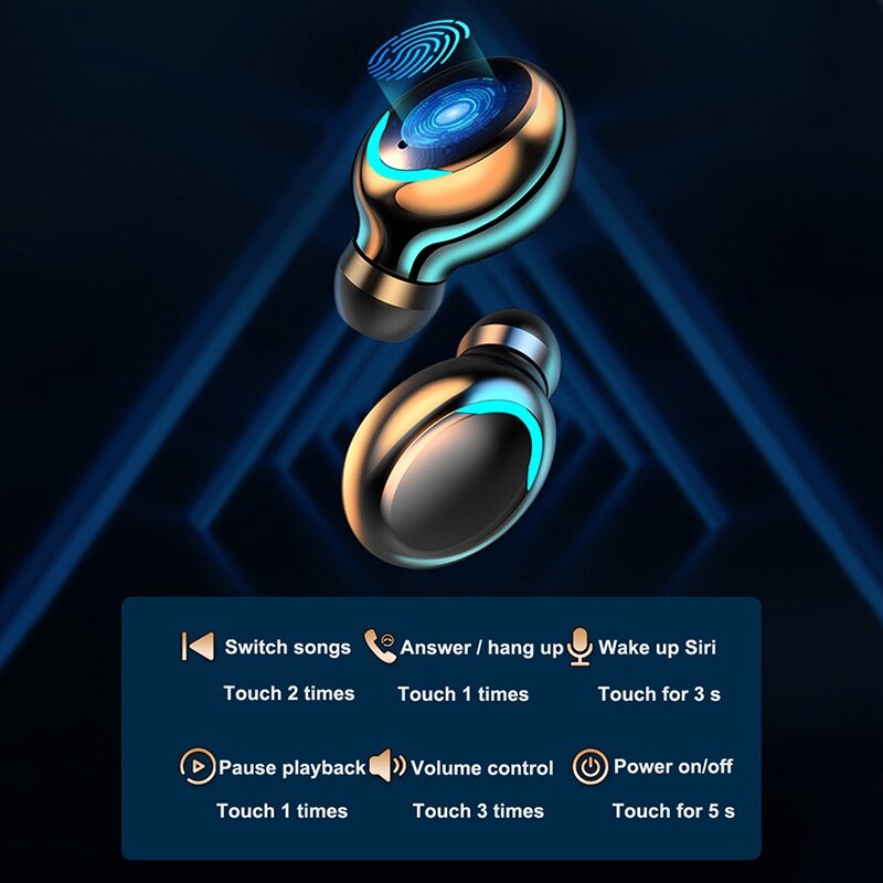 F9 Wireless Headphone TWS Blue - Wireless Earbuds Tws 리뷰 및 가격