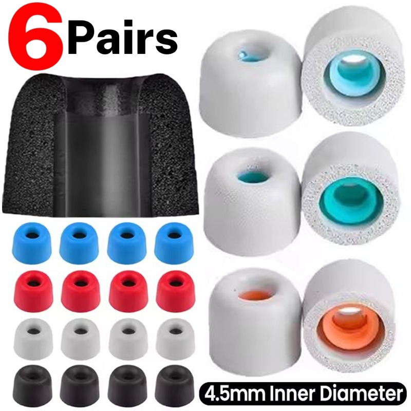 6/1Pairs Soft Memory Foam Earb - Earphone Foam Tip 리뷰 및 가격