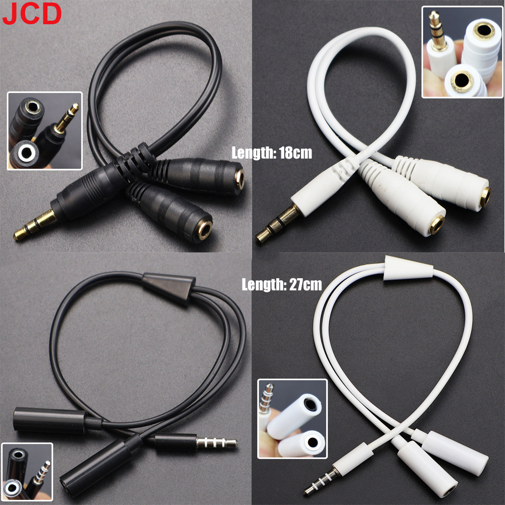 JCD 1Male to 2 Dual Female Y S - Earphone Splitter Jack 리뷰 및 가격