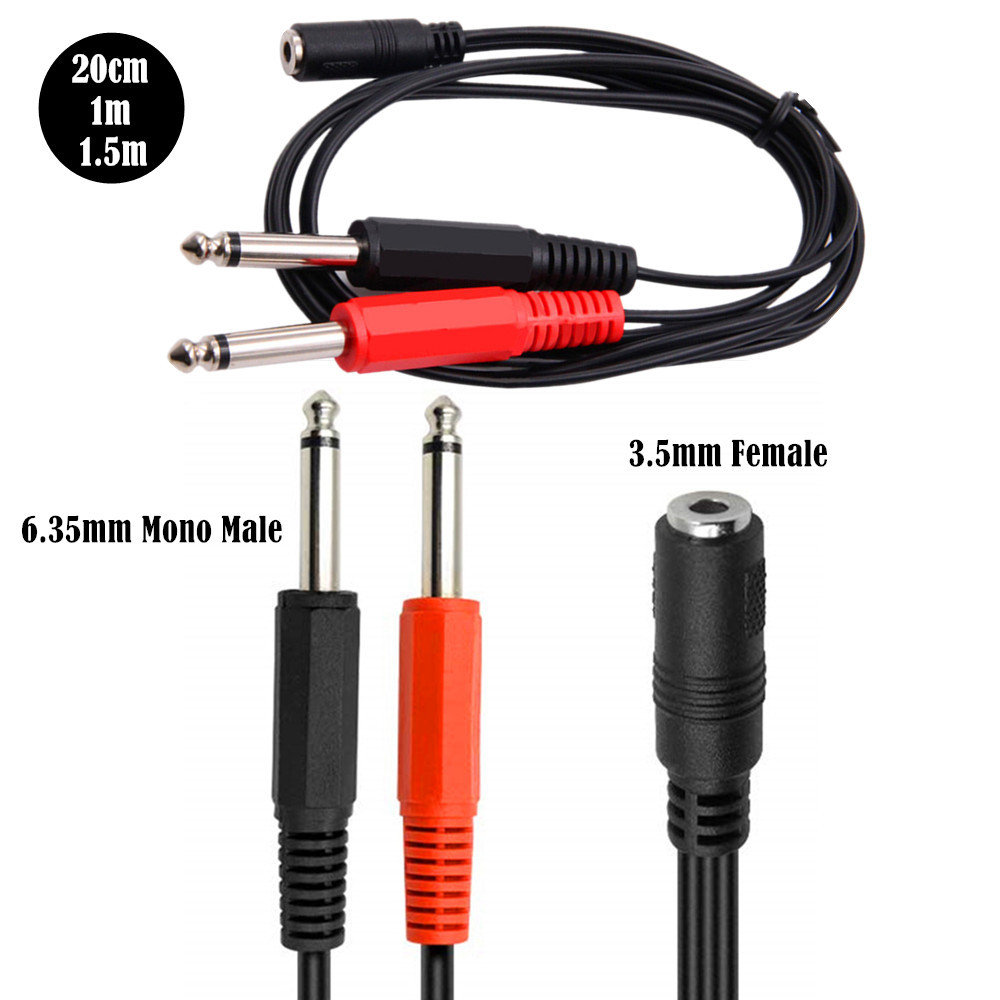 6.35 Mm Male To 2 6.35 Mm 3.5m - Audio Splitter Y 리뷰 및 가격