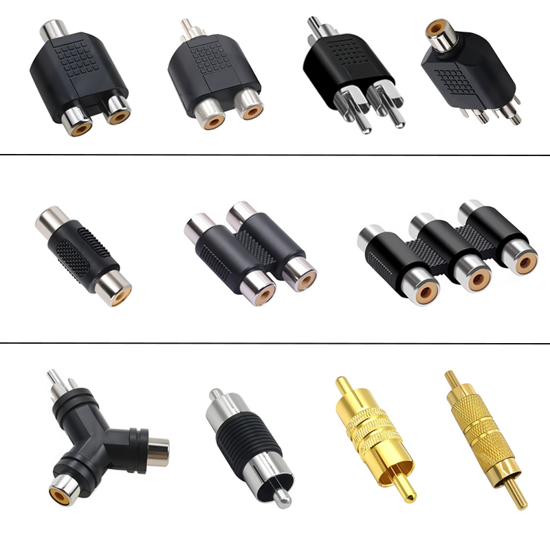5pcs RCA Jack Female To Male P - Audio Splitter Y 리뷰 및 가격