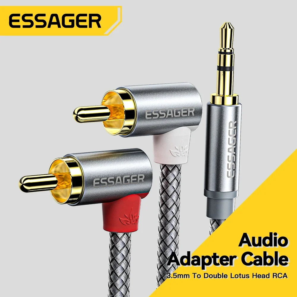 Essager 90 ° Angle RCA Audio S - Audio Splitter Y 리뷰 및 가격