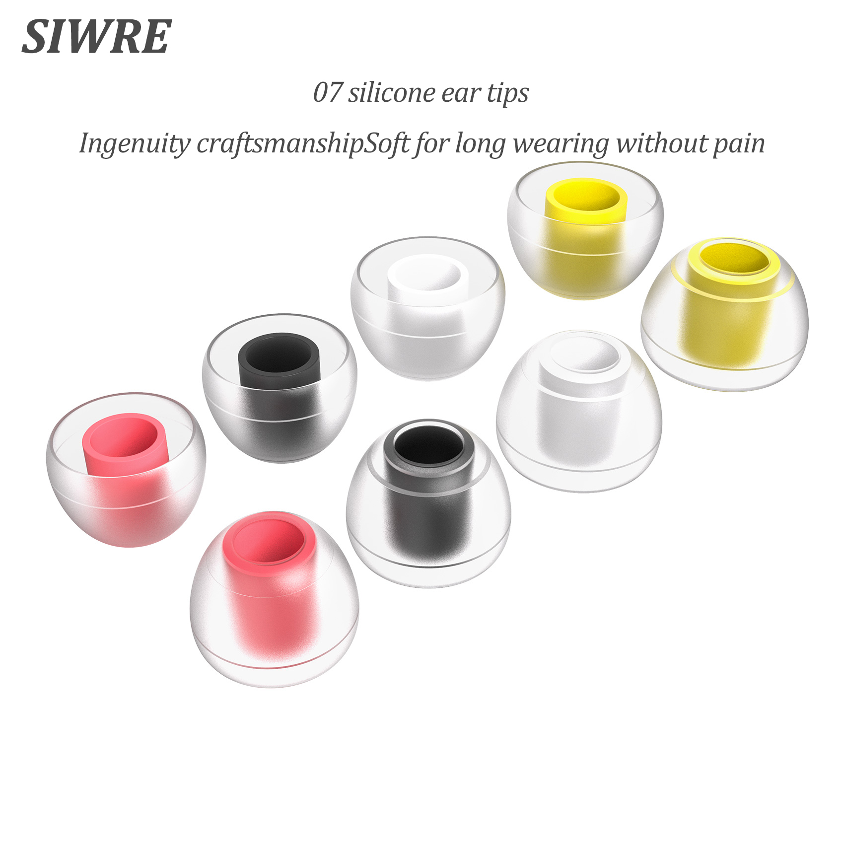 SIWRE 07 Silicone Eartips for  - In Ear Monitor Iem 리뷰 및 가격