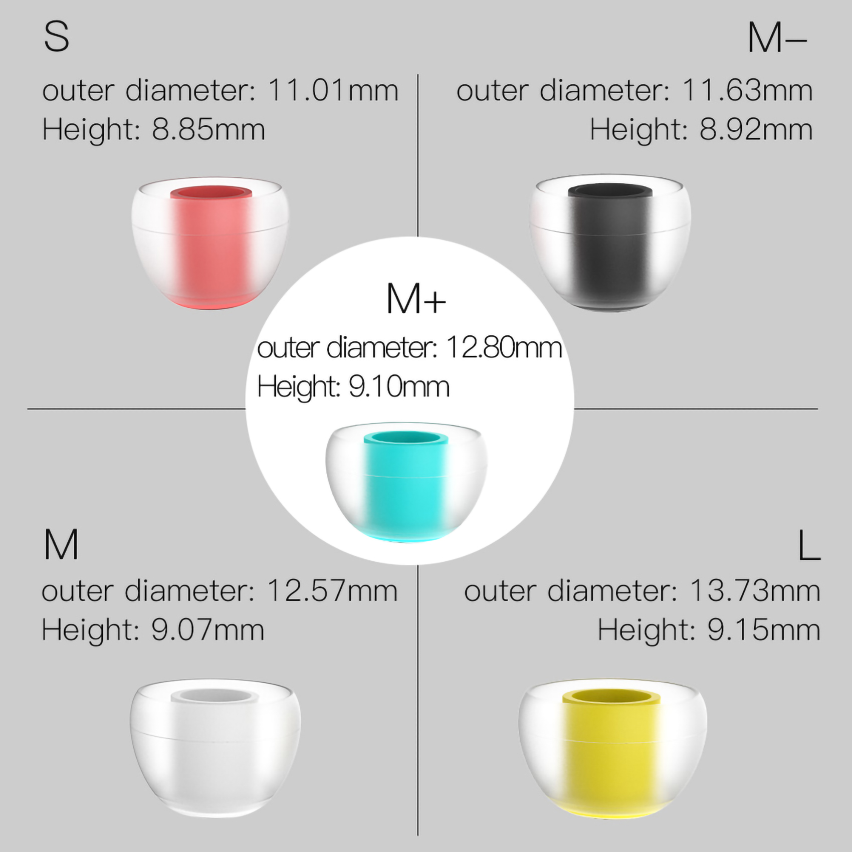 SIWRE 07 Silicone Eartips for  - In Ear Monitor Iem 리뷰 및 가격