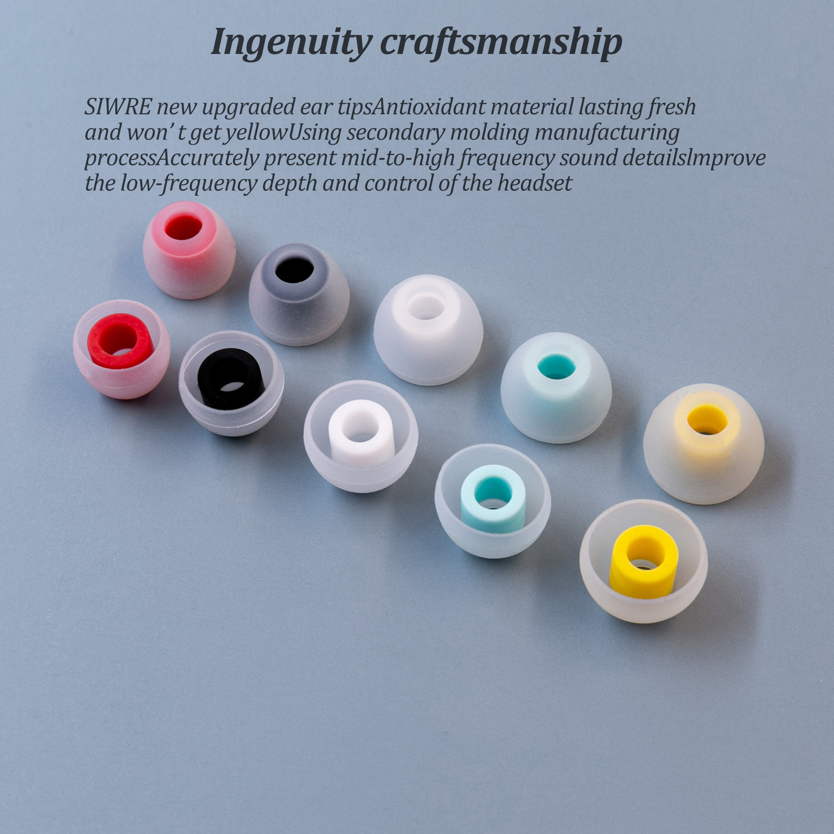 SIWRE 07 Silicone Eartips for  - In Ear Monitor Iem 리뷰 및 가격