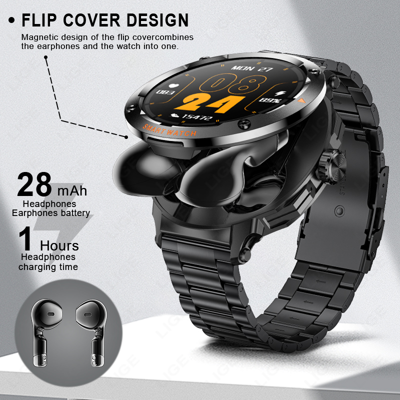 New Men's 2 In 1 Headset Smart - Earbuds Charging Case 리뷰 및 가격
