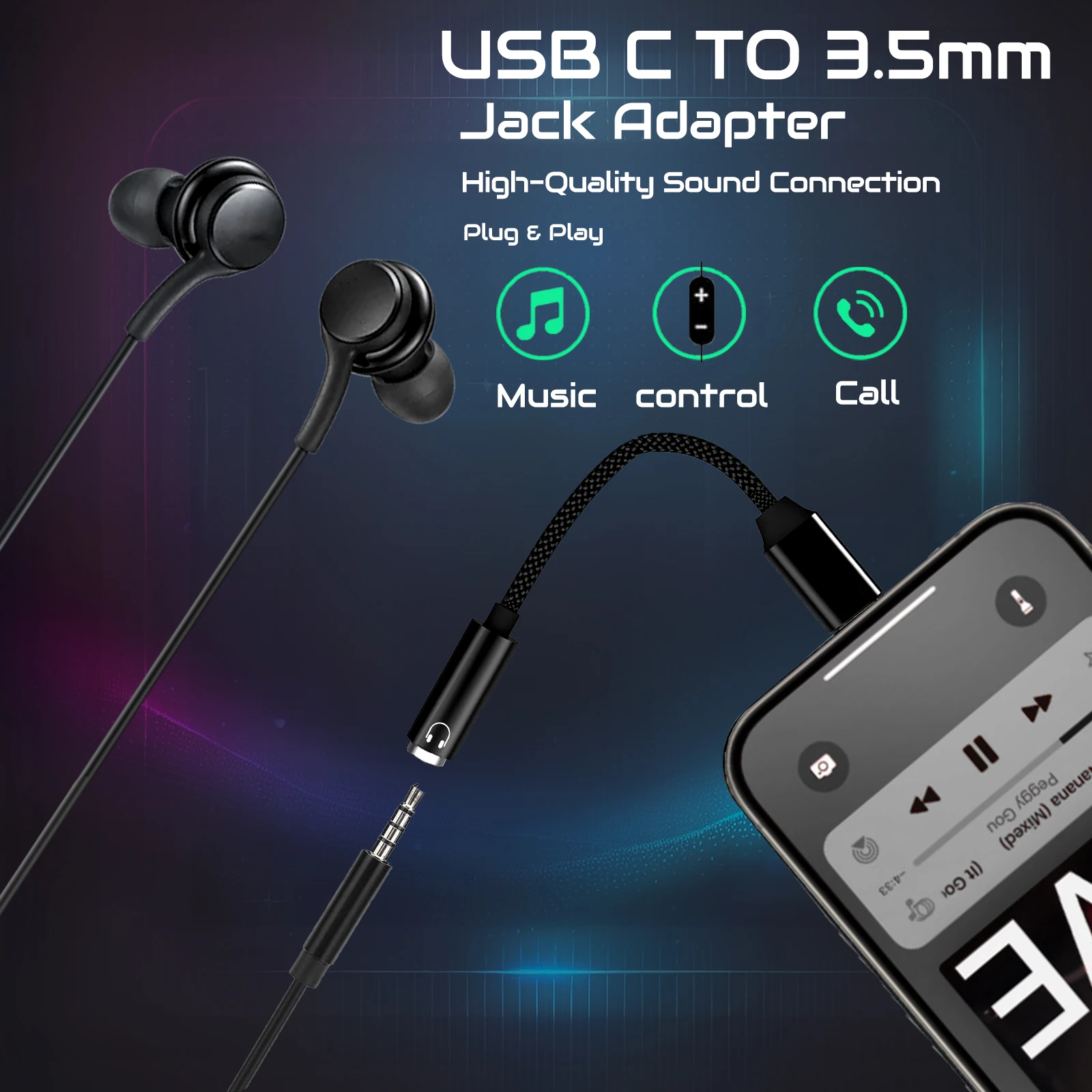 USB Type C 3.5 Jack Adapter US - Cable Extension 3.5 리뷰 및 가격