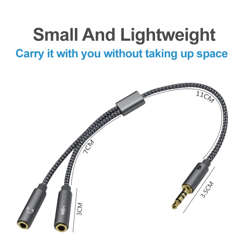 Headset splitter 3.5mm audio m - Earphone Splitter Jack 리뷰 및 가격