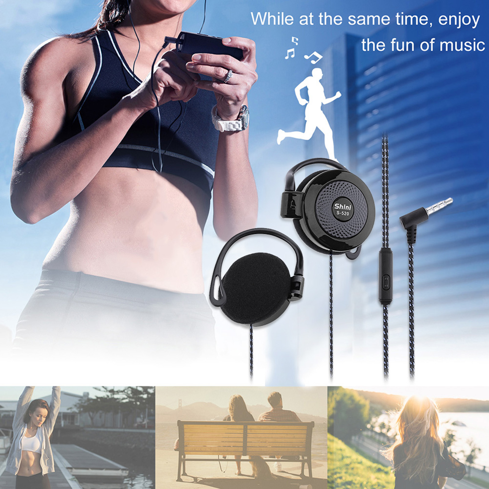 【Sale】3.5mm Wired Headset Ear  - Sports Earphone Hook 리뷰 및 가격