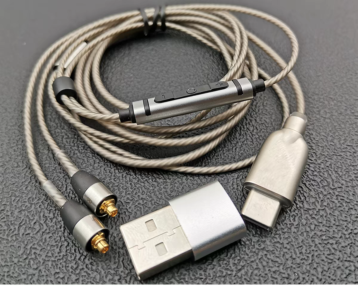MMCX Plug Type-C Silver Plated - Wired Earphone Mic 리뷰 및 가격