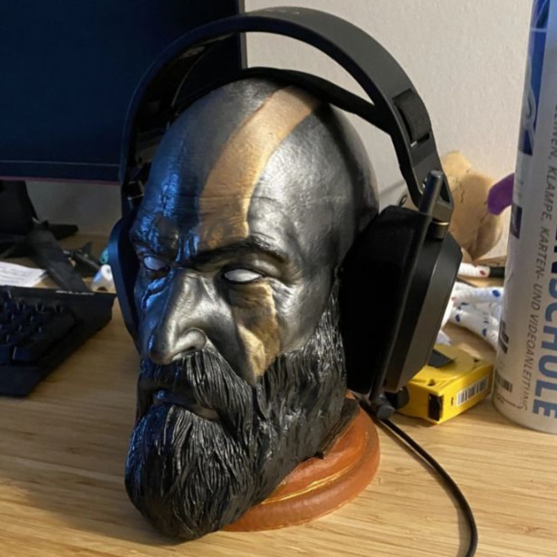 God Of War Kratos Statue Headp - Headphone Stand Desk 리뷰 및 가격
