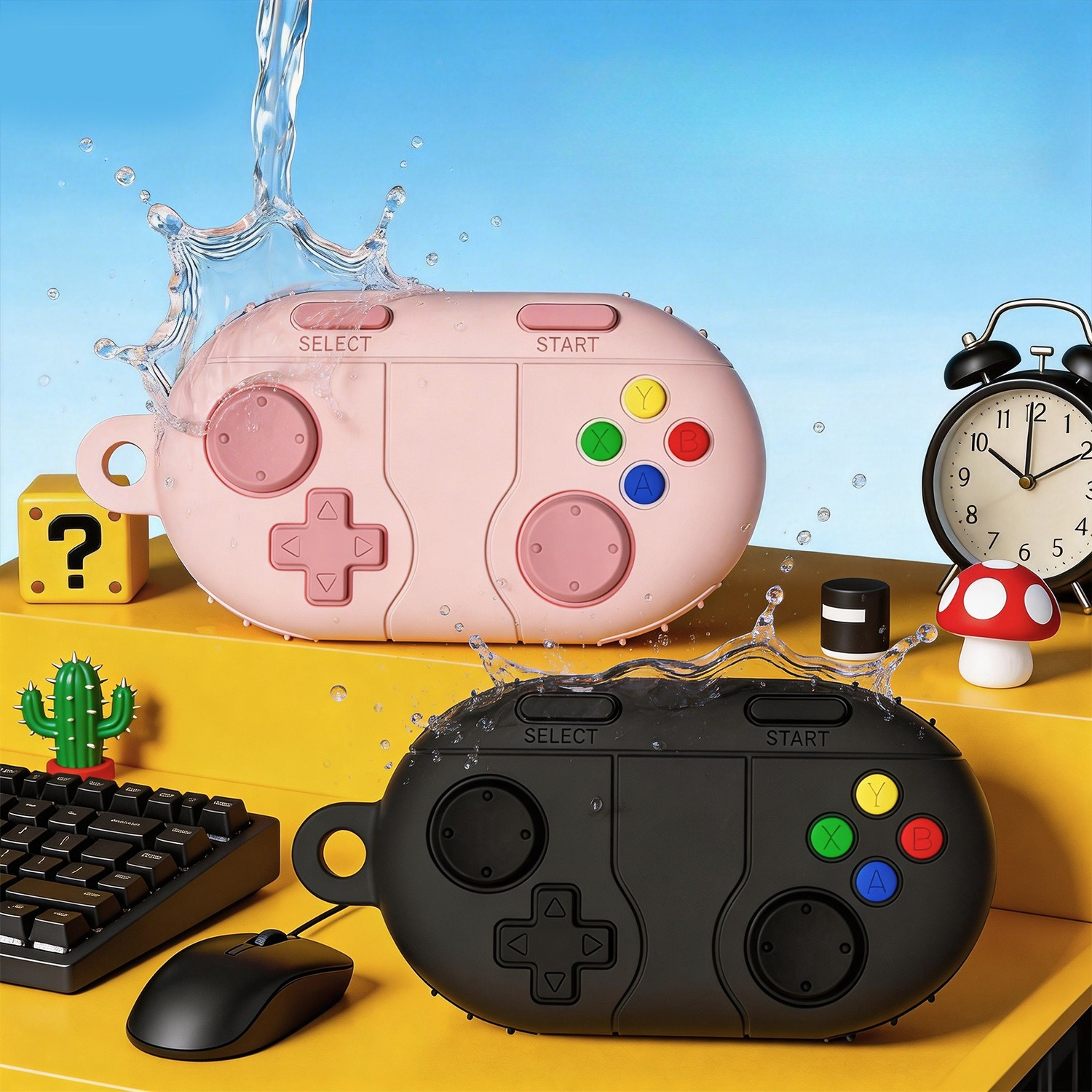 Vintage Silicone Game Style Ca - Earbuds Charging Case 리뷰 및 가격