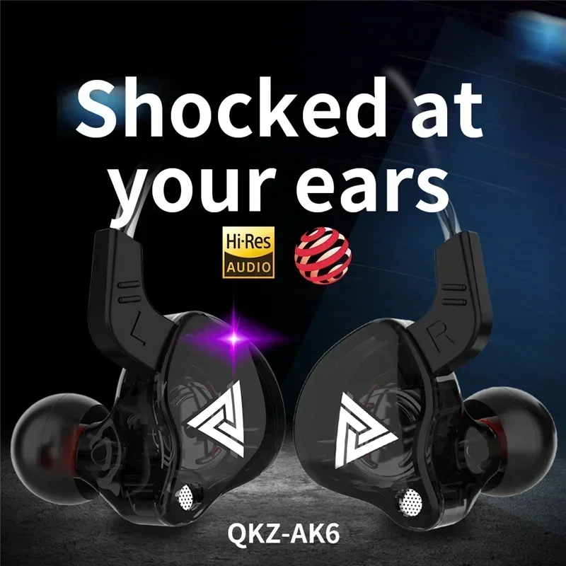 NEW QKZ AK6 Copper Driver HiFi - Wired Earphone Mic 리뷰 및 가격