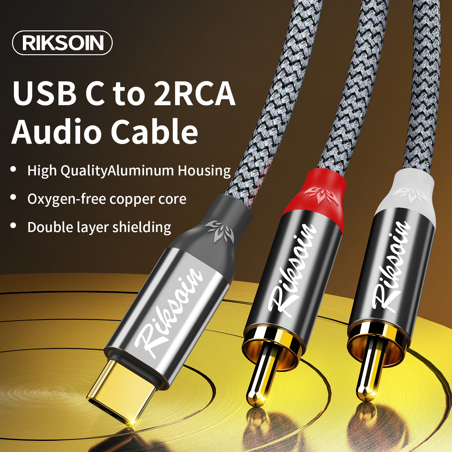 USB C to 2RCA Stereo Cable Y S - Audio Splitter Y 리뷰 및 가격