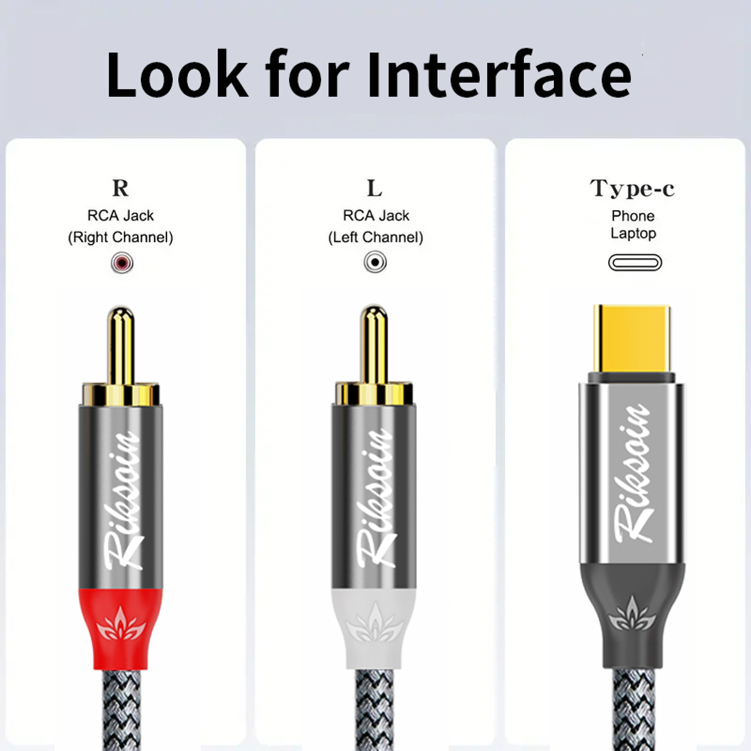 USB C to 2RCA Stereo Cable Y S - Audio Splitter Y 리뷰 및 가격