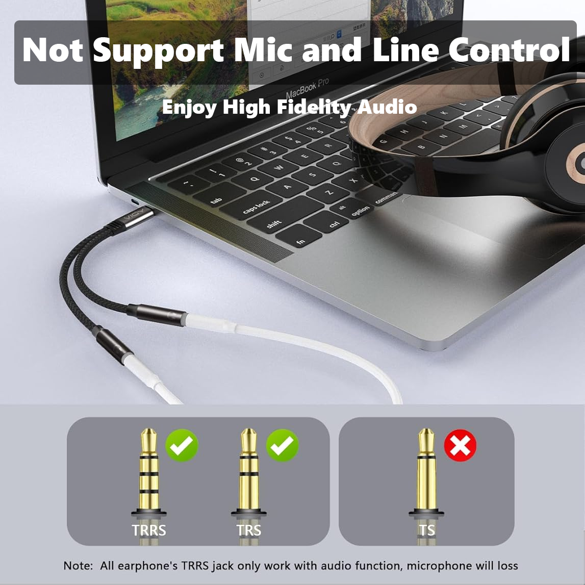 USB C To Dual 3.5mm Female Hea - Audio Splitter Y 리뷰 및 가격