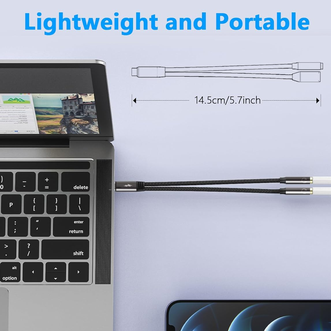 USB C To Dual 3.5mm Female Hea - Audio Splitter Y 리뷰 및 가격
