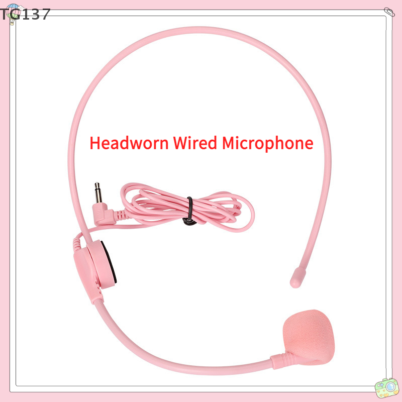 1Pcs 3.5MM Pink Headworn Wired - Wired Earphone Mic 리뷰 및 가격