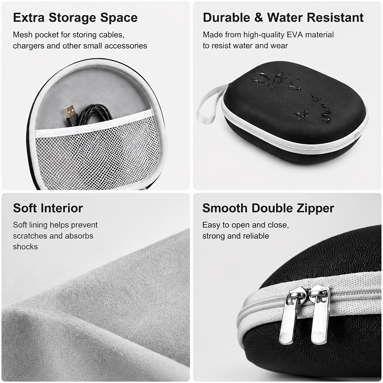 Portable Headphone Storage Cas - Headphone Case Hard 리뷰 및 가격
