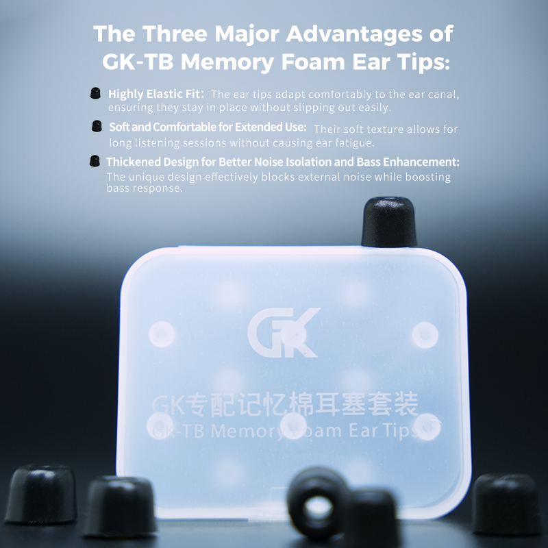 GK-TB 3Pair(6pcs) Noise Isolat - Earphone Foam Tip 리뷰 및 가격