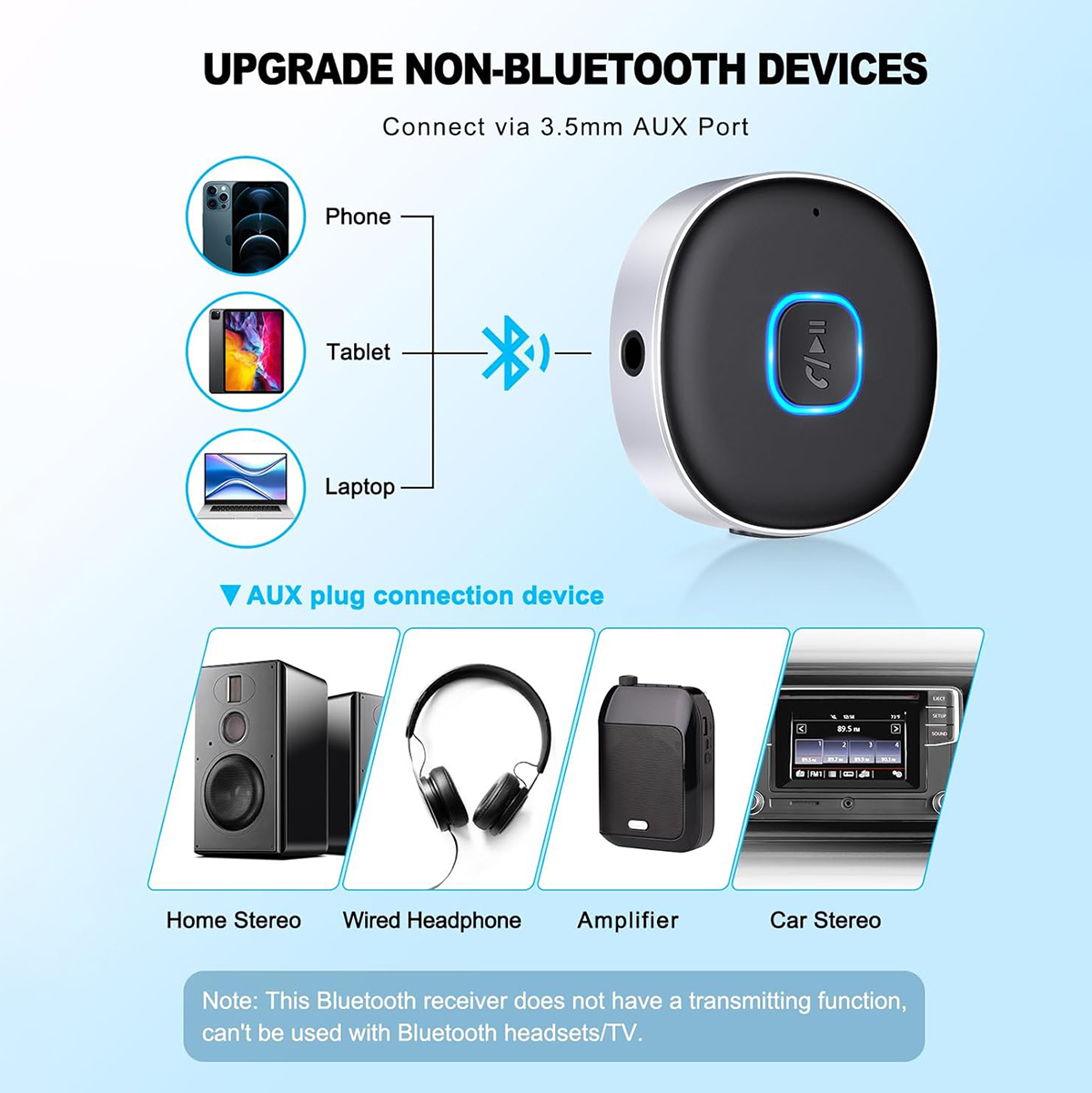 Car Bluetooth AUX Adapter, Min - Bluetooth Adapter Receiver 리뷰 및 가격