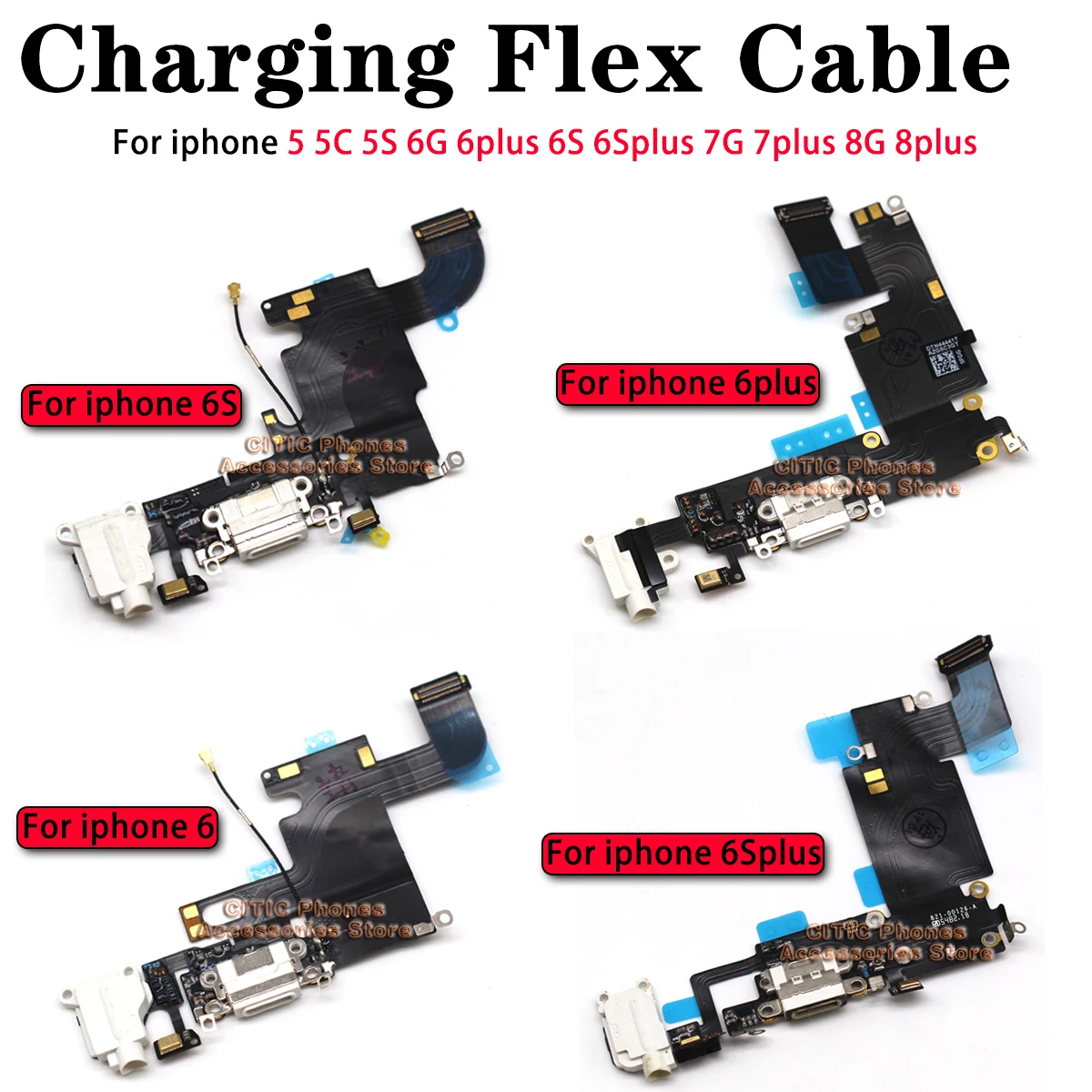5pcs For iPhone 6 6S 7 8 Plus  - Wired Earphone Mic 리뷰 및 가격