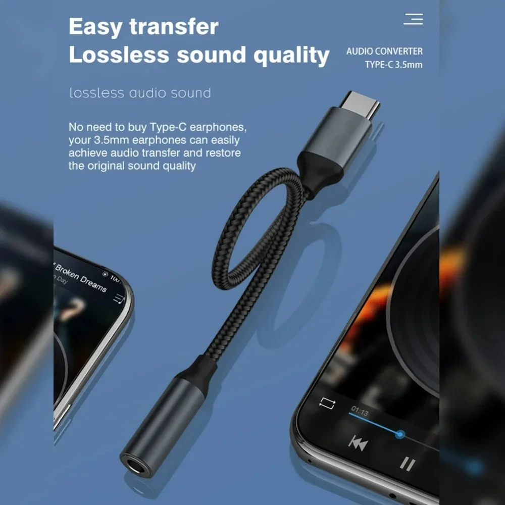 USB C 3.5mm Audio Adapter USB  - Audiophile Headphone Wired 리뷰 및 가격