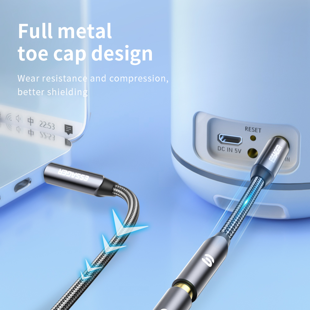 ESSAGER Headphone Extension Ca - Earphone Splitter Jack 리뷰 및 가격