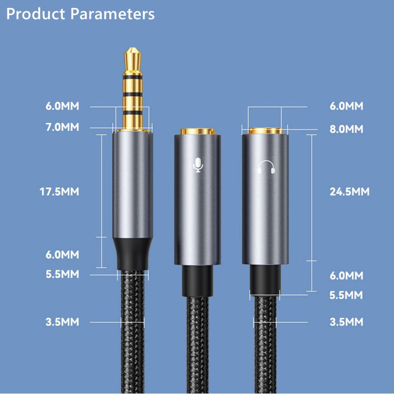 3.5mm Jack Aux Audio Cable Mal - Earphone Splitter Jack 리뷰 및 가격