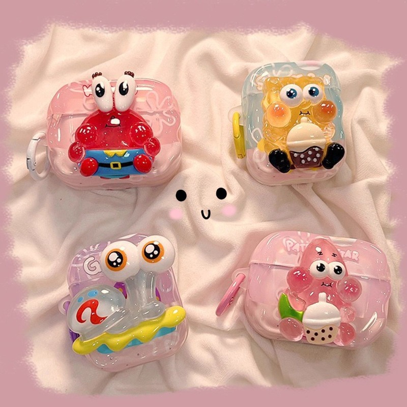 Cute SpongeBob 3D Protective C - Earbuds Charging Case 리뷰 및 가격