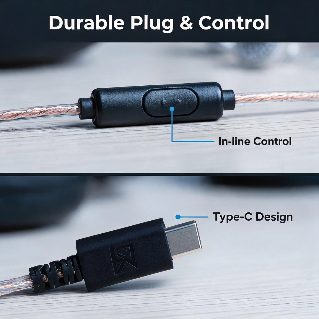 Type-C Wired Earbuds Retro Loo - Wired Earphone Mic 리뷰 및 가격