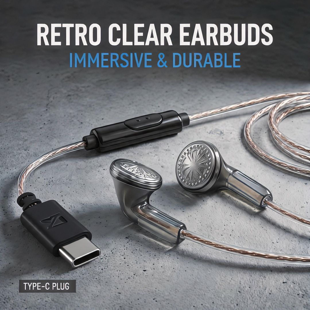 Type-C Wired Earbuds Retro Loo - Wired Earphone Mic 리뷰 및 가격